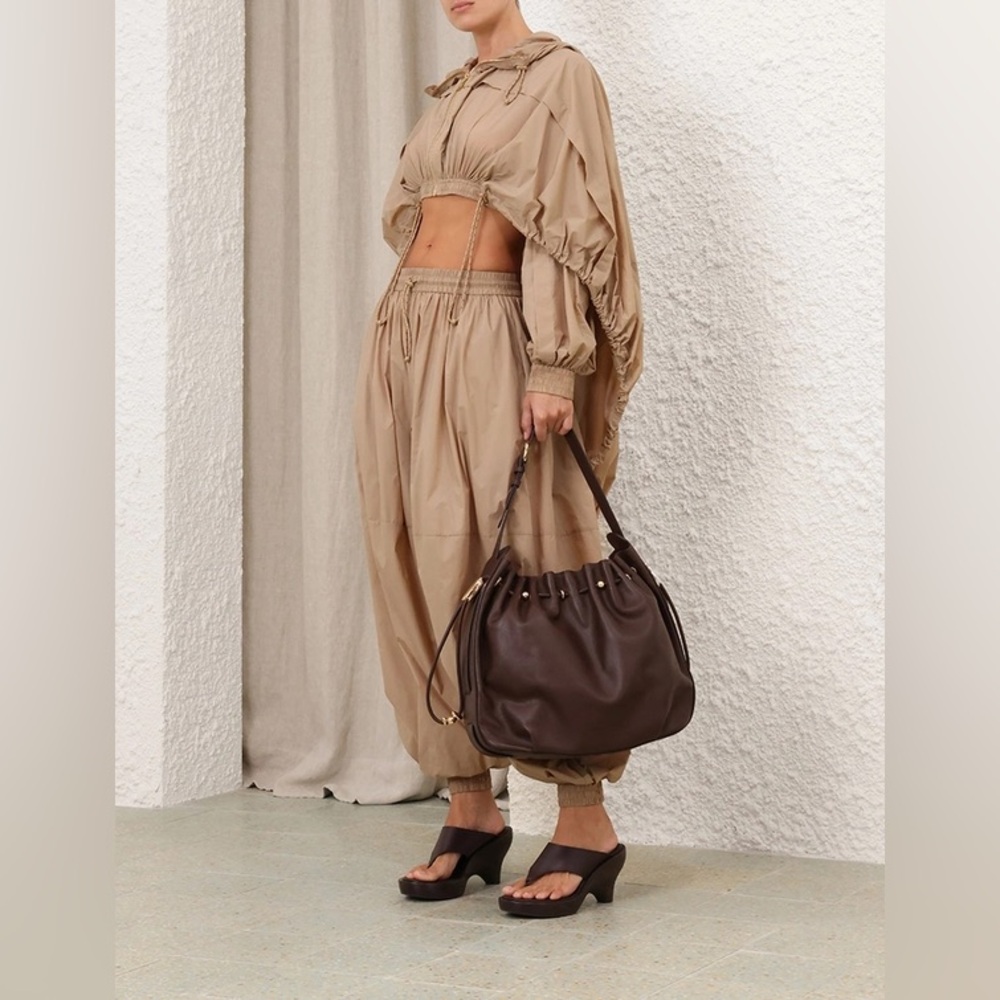 NWT Zimmermann Dawning Parachute Coat Jacket S in Taupe